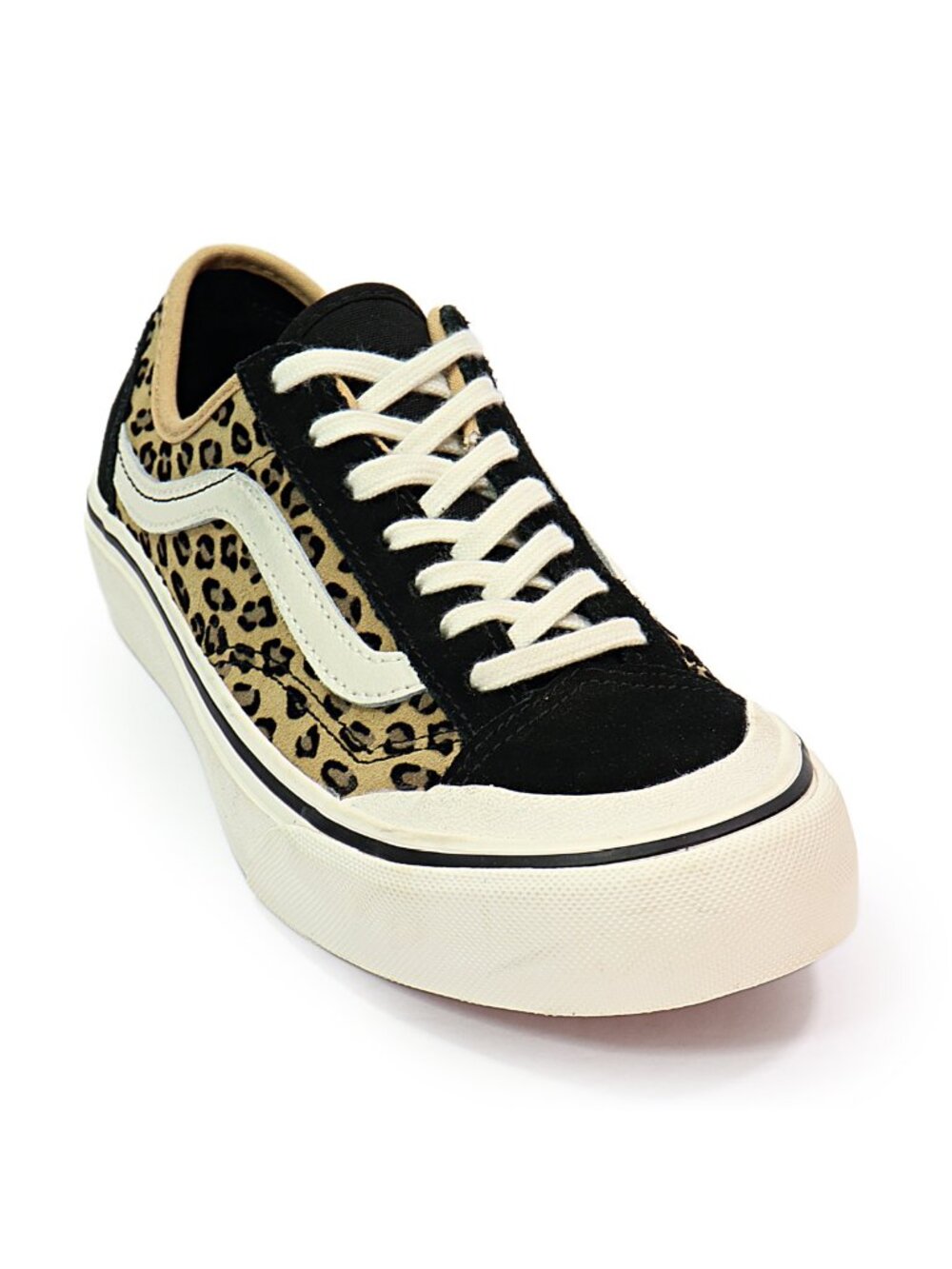 VANS Women's Style 36 Decon SF Sneaker Mini Leopard Colorway Suede Upper Size 7